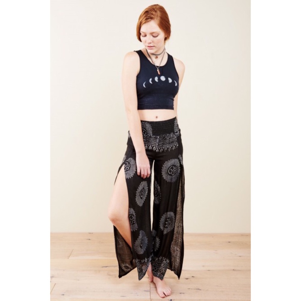 Split-leg Hippie Pants
